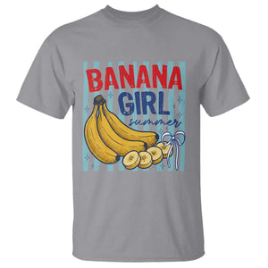 Banana Girl Summer T Shirt Summer Fruit Beach Vacation TS14 Sport Gray Print Your Wear