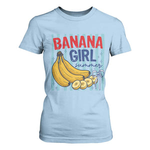 Banana Girl Summer T Shirt For Women Summer Fruit Beach Vacation TS14 Light Blue Print Your Wear