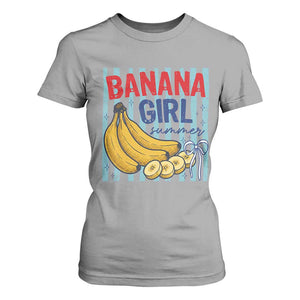 Banana Girl Summer T Shirt For Women Summer Fruit Beach Vacation TS14 Sport Gray Print Your Wear
