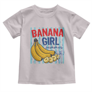 Banana Girl Summer Toddler T Shirt Summer Fruit Beach Vacation TS14 Ice Gray Print Your Wear