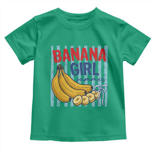 Banana Girl Summer Toddler T Shirt Summer Fruit Beach Vacation TS14 Irish Green Print Your Wear