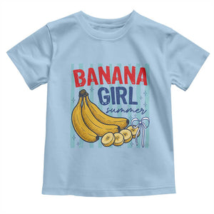 Banana Girl Summer Toddler T Shirt Summer Fruit Beach Vacation TS14 Light Blue Print Your Wear