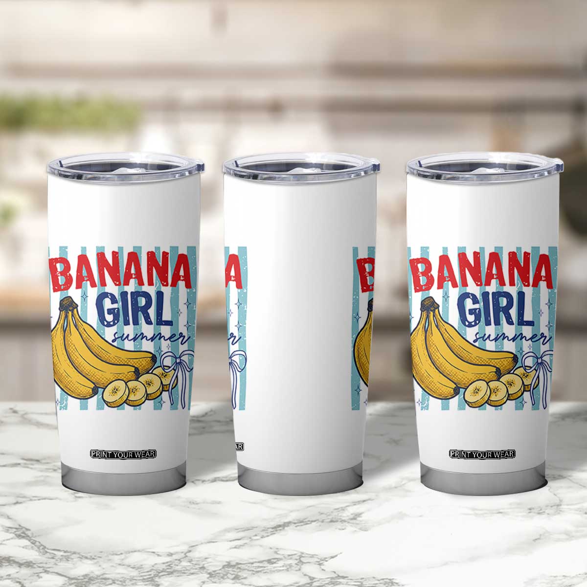 Banana Girl Summer Tumbler Cup Summer Fruit Beach Vacation TS14 Print Your Wear