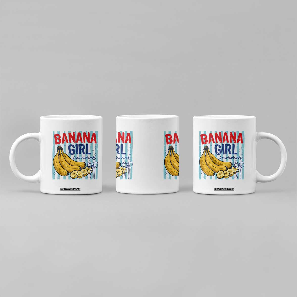 Banana Girl Summer Coffee Mug Summer Fruit Beach Vacation TS14 Print Your Wear
