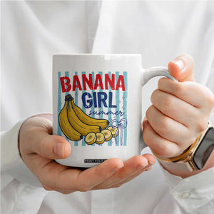 Banana Girl Summer Coffee Mug Summer Fruit Beach Vacation TS14 Print Your Wear