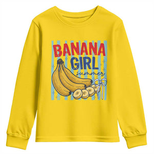 Banana Girl Summer Youth Sweatshirt Summer Fruit Beach Vacation TS14 Daisy Print Your Wear