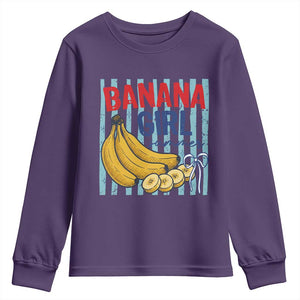 Banana Girl Summer Youth Sweatshirt Summer Fruit Beach Vacation TS14 Purple Print Your Wear