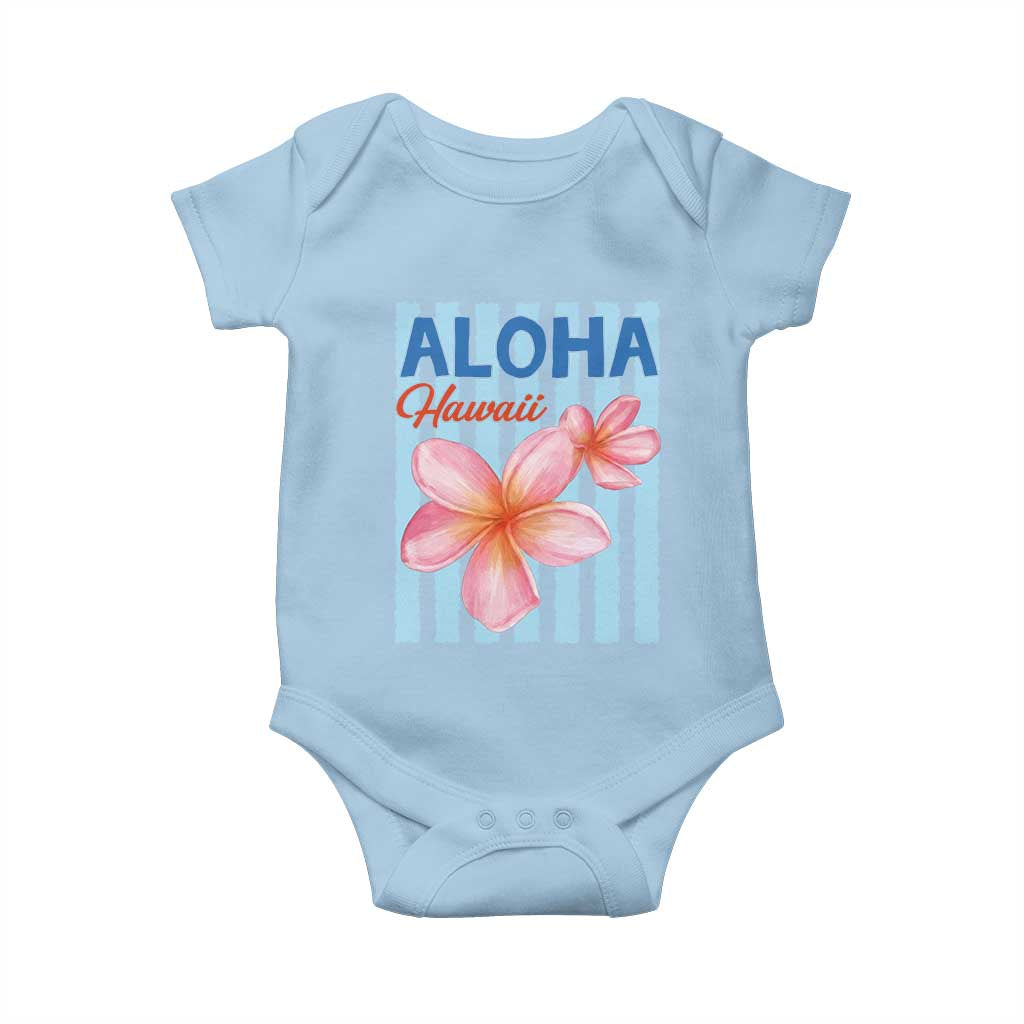 Aloha Hawaii Baby Onesie Hibiscus Flower Tropical Beach Vacation