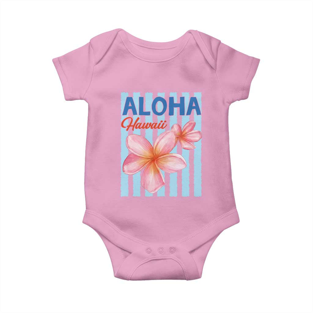 Aloha Hawaii Baby Onesie Hibiscus Flower Tropical Beach Vacation