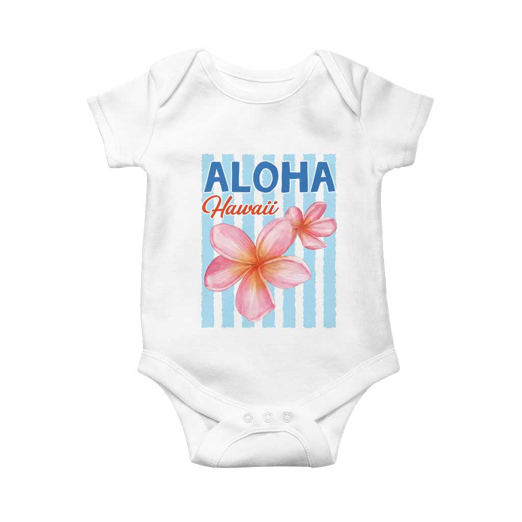 Aloha Hawaii Baby Onesie Hibiscus Flower Tropical Beach Vacation TS14 White Print Your Wear