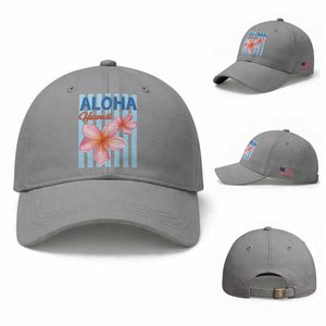 Aloha Hawaii Baseball Cap Hibiscus Flower Tropical Beach Vacation