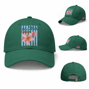 Aloha Hawaii Baseball Cap Hibiscus Flower Tropical Beach Vacation