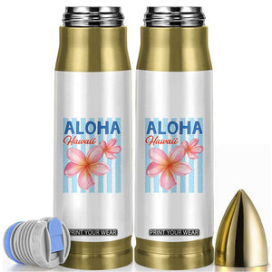 Aloha Hawaii Bullet Tumbler Hibiscus Flower Tropical Beach Vacation