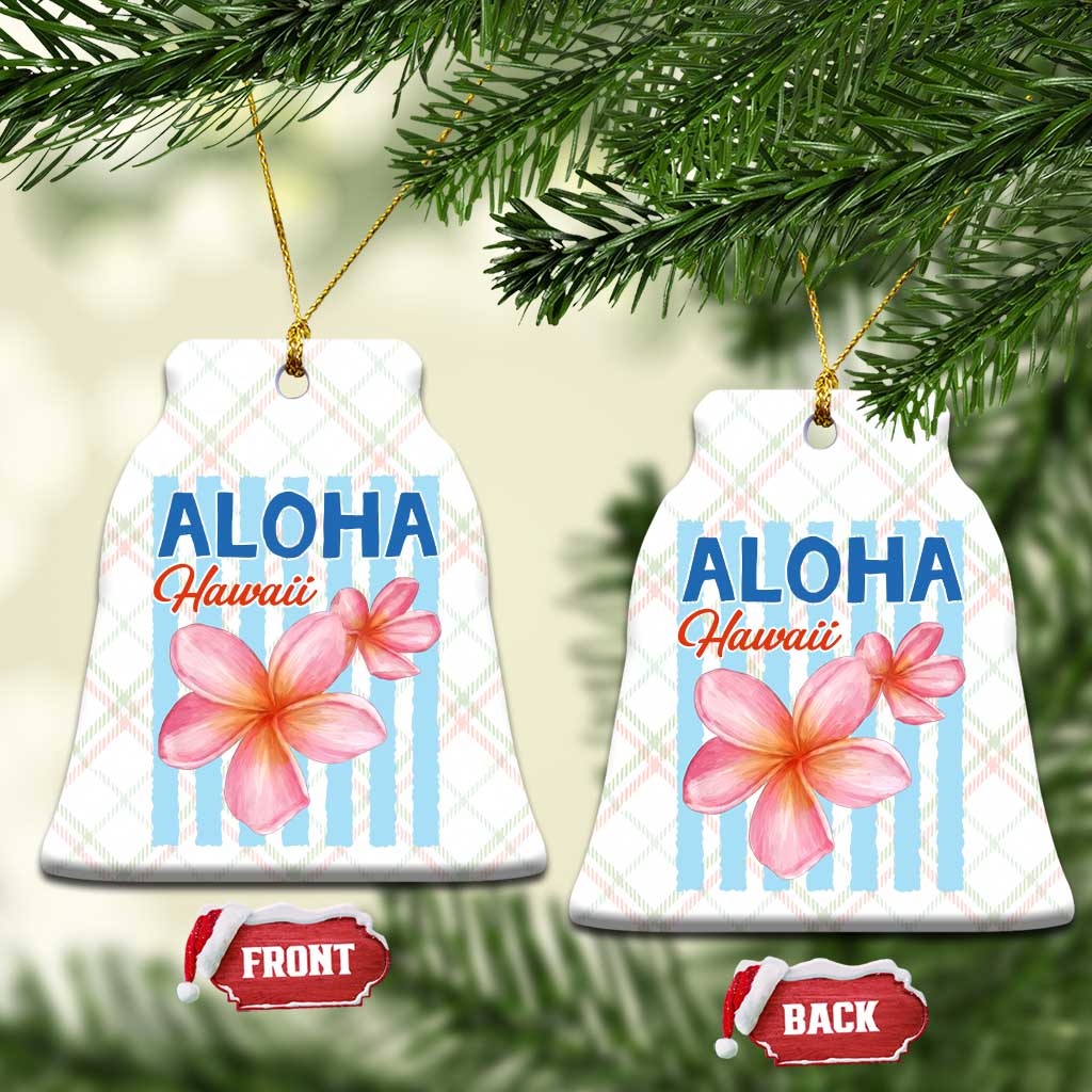 Aloha Hawaii Ceramic Ornament Hibiscus Flower Tropical Beach Vacation