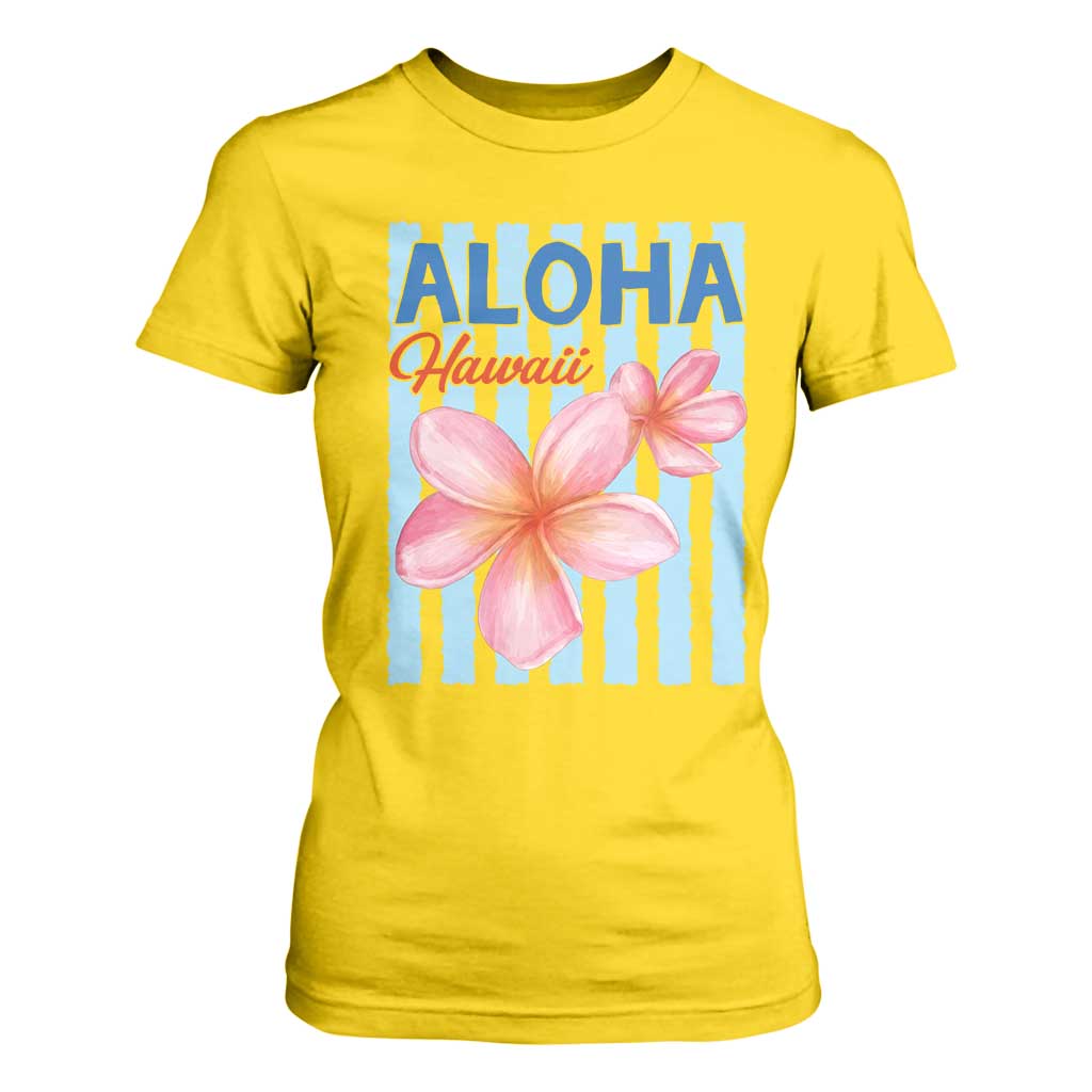 Aloha Hawaii T Shirt For Women Hibiscus Flower Tropical Beach Vacation