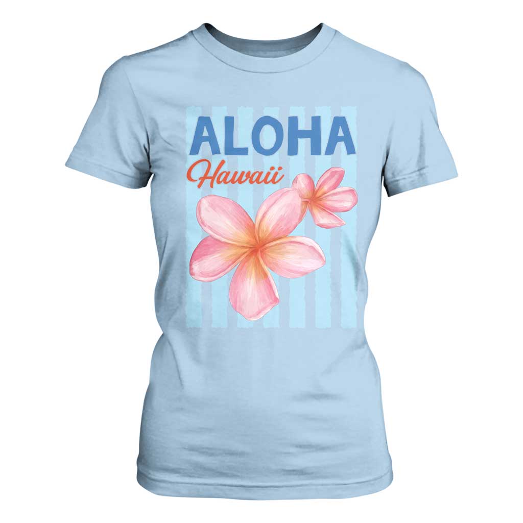 Aloha Hawaii T Shirt For Women Hibiscus Flower Tropical Beach Vacation