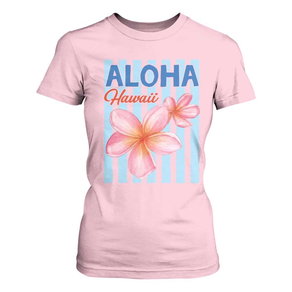 Aloha Hawaii T Shirt For Women Hibiscus Flower Tropical Beach Vacation
