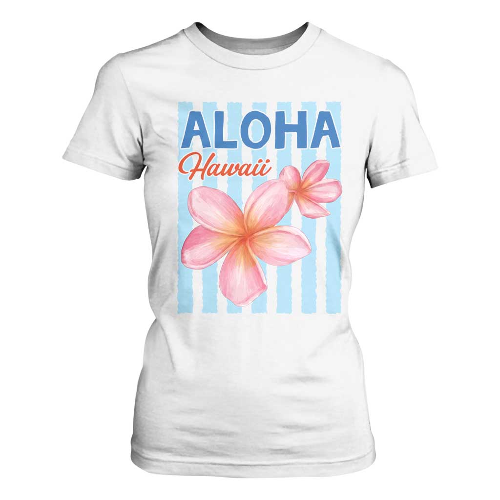Aloha Hawaii T Shirt For Women Hibiscus Flower Tropical Beach Vacation