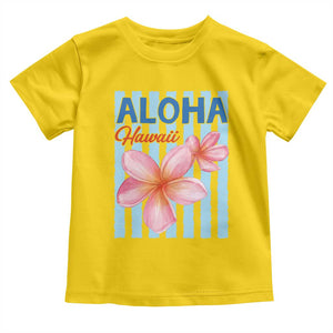 Aloha Hawaii Toddler T Shirt Hibiscus Flower Tropical Beach Vacation