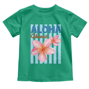 Aloha Hawaii Toddler T Shirt Hibiscus Flower Tropical Beach Vacation