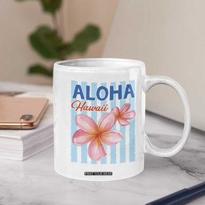 Aloha Hawaii Coffee Mug Hibiscus Flower Tropical Beach Vacation