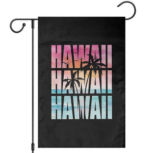 Hawaii Summer Vacation Garden Flag Vintage Tropical Beach Graphic