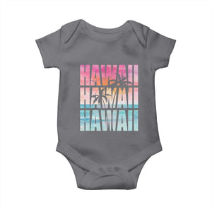 Hawaii Summer Vacation Baby Onesie Vintage Tropical Beach Graphic