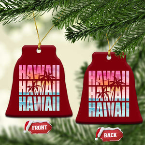 Hawaii Summer Vacation Ceramic Ornament Vintage Tropical Beach Graphic TS14 Print Your Wear