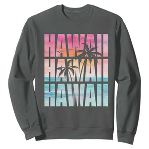 Hawaii Summer Vacation Sweatshirt Vintage Tropical Beach Graphic