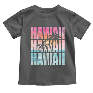 Hawaii Summer Vacation Toddler T Shirt Vintage Tropical Beach Graphic