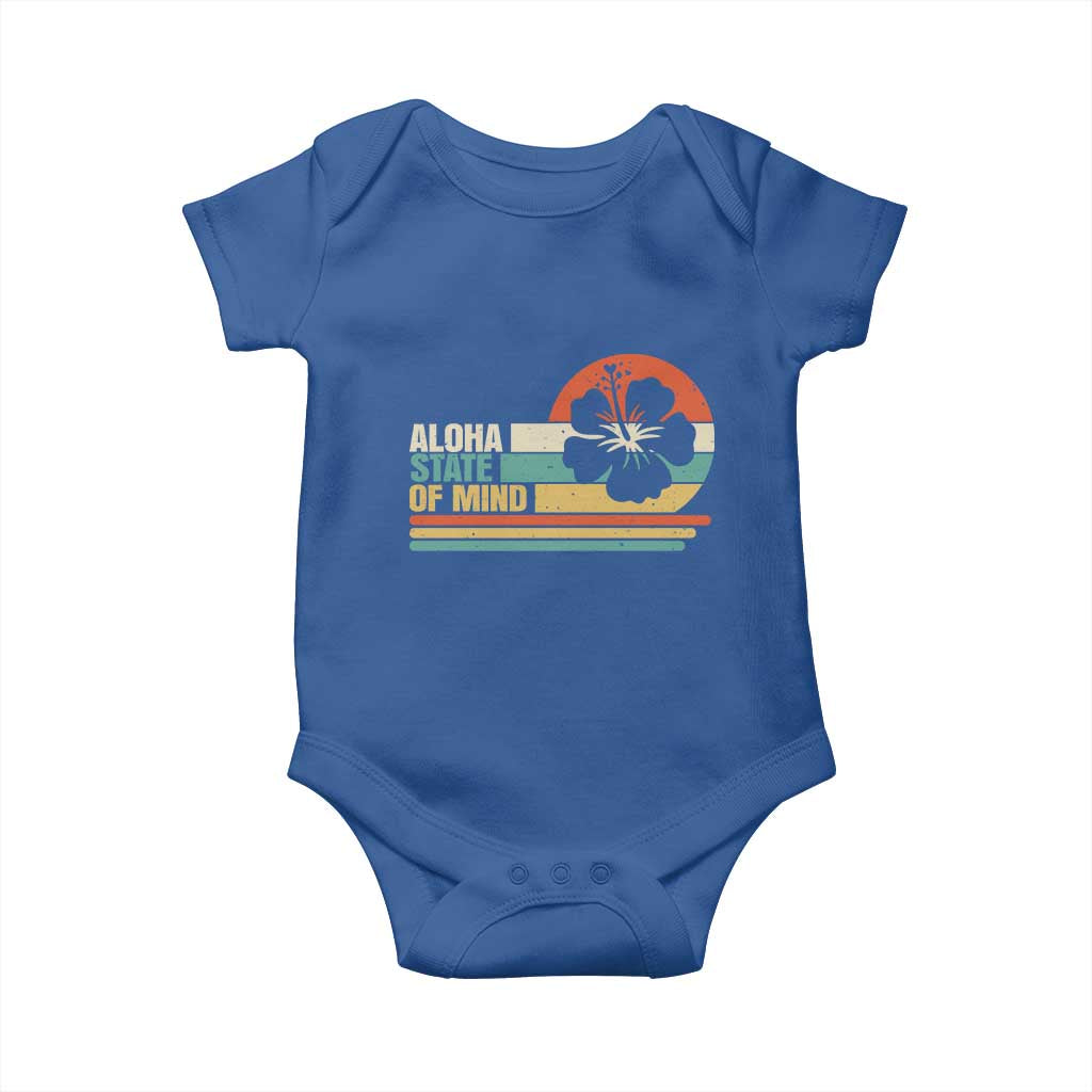 Aloha State Of Mind Baby Onesie Tropical Hibiscus Floral