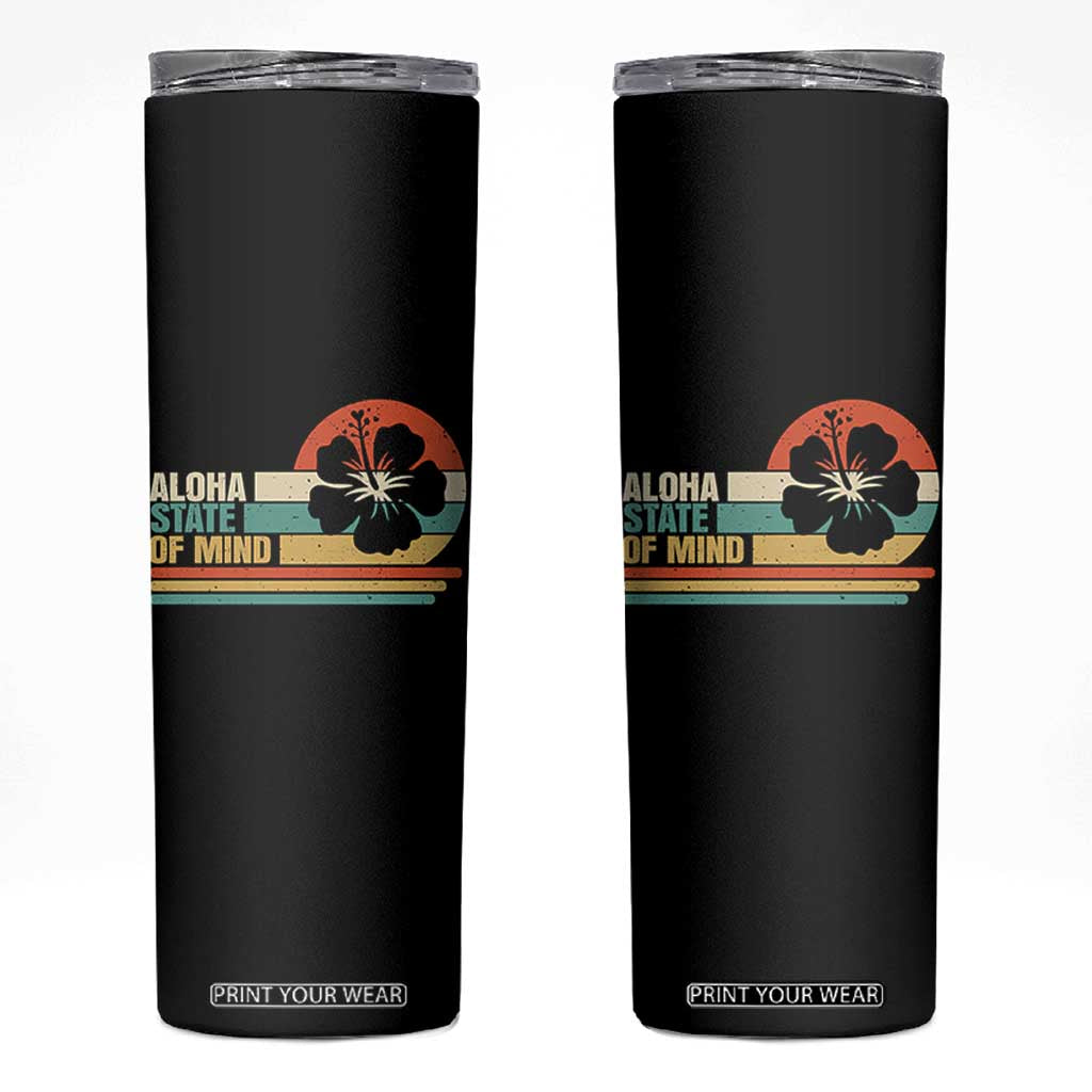 Aloha State Of Mind Skinny Tumbler Tropical Hibiscus Floral