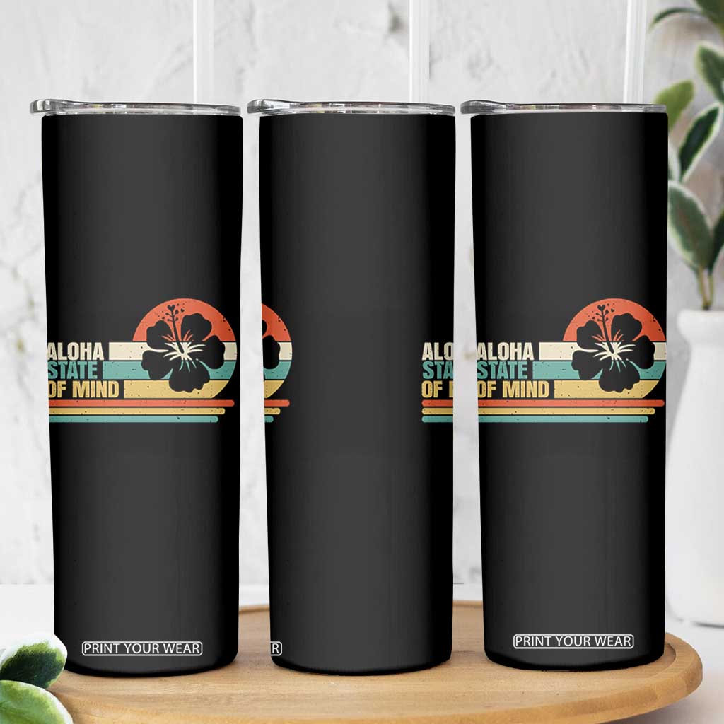 Aloha State Of Mind Skinny Tumbler Tropical Hibiscus Floral