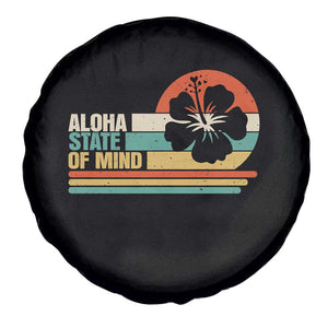 Aloha State Of Mind Spare Tire Cover Tropical Hibiscus Floral TS14 Print Your Wear