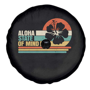 Aloha State Of Mind Spare Tire Cover Tropical Hibiscus Floral TS14 Print Your Wear
