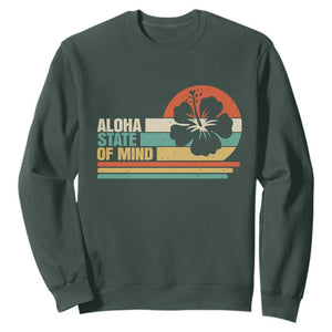 Aloha State Of Mind Sweatshirt Tropical Hibiscus Floral