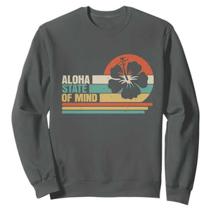 Aloha State Of Mind Sweatshirt Tropical Hibiscus Floral