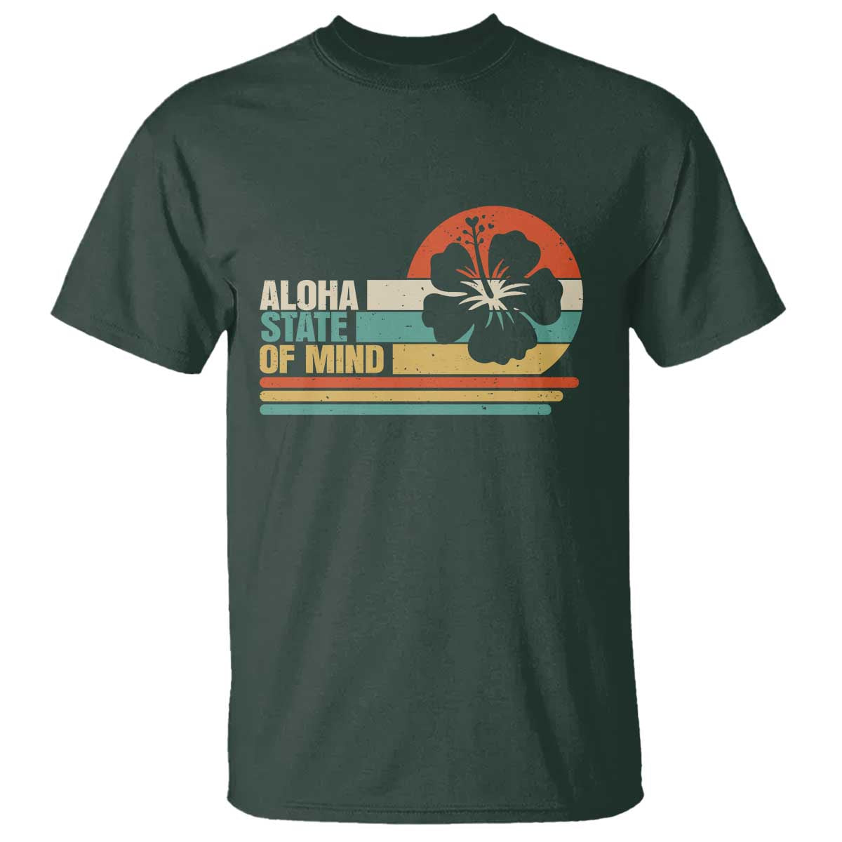 Aloha State Of Mind T Shirt Tropical Hibiscus Floral