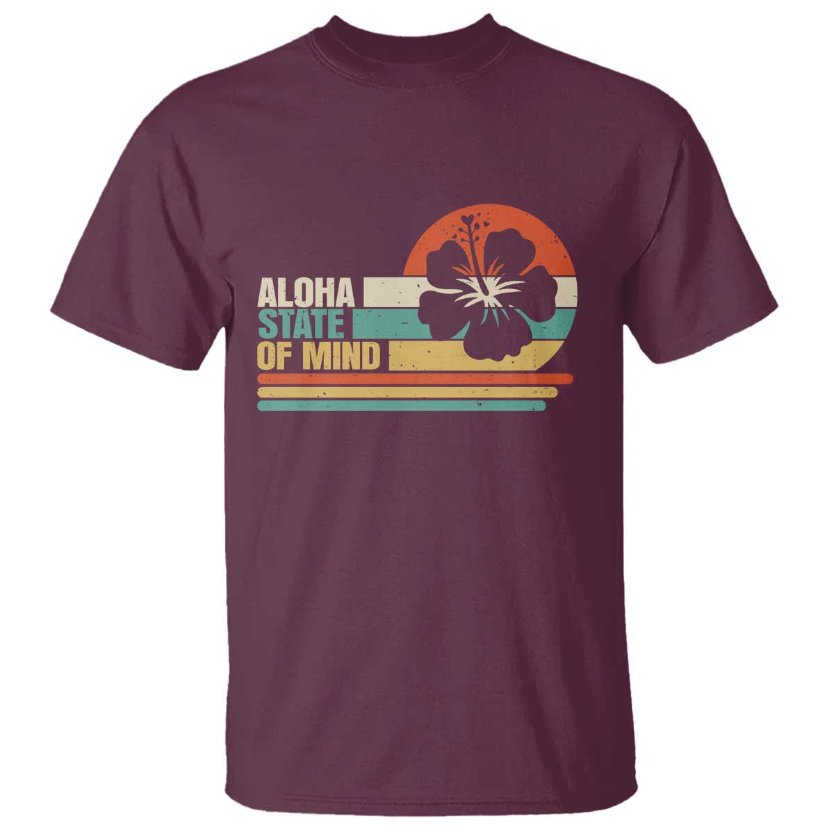 Aloha State Of Mind T Shirt Tropical Hibiscus Floral