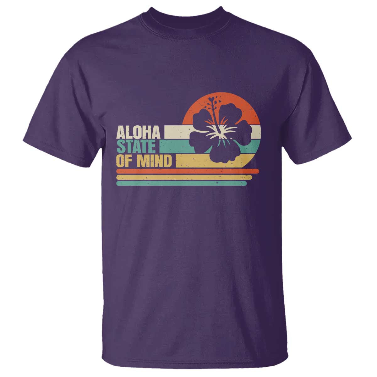Aloha State Of Mind T Shirt Tropical Hibiscus Floral