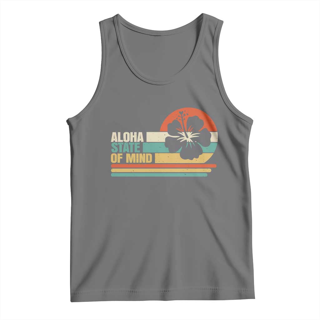 Aloha State Of Mind Tank Top Tropical Hibiscus Floral