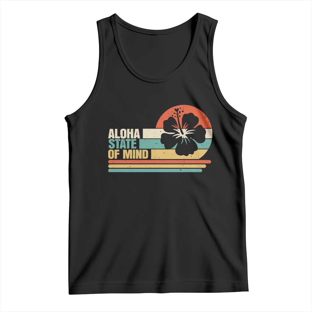 Aloha State Of Mind Tank Top Tropical Hibiscus Floral