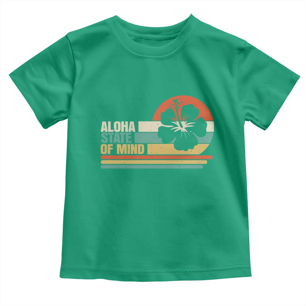 Aloha State Of Mind Toddler T Shirt Tropical Hibiscus Floral