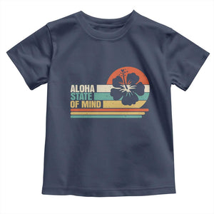 Aloha State Of Mind Toddler T Shirt Tropical Hibiscus Floral