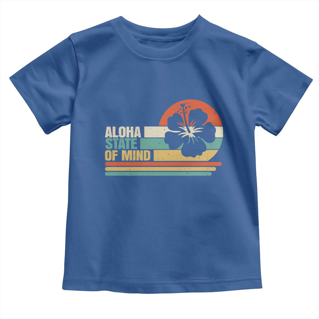 Aloha State Of Mind Toddler T Shirt Tropical Hibiscus Floral