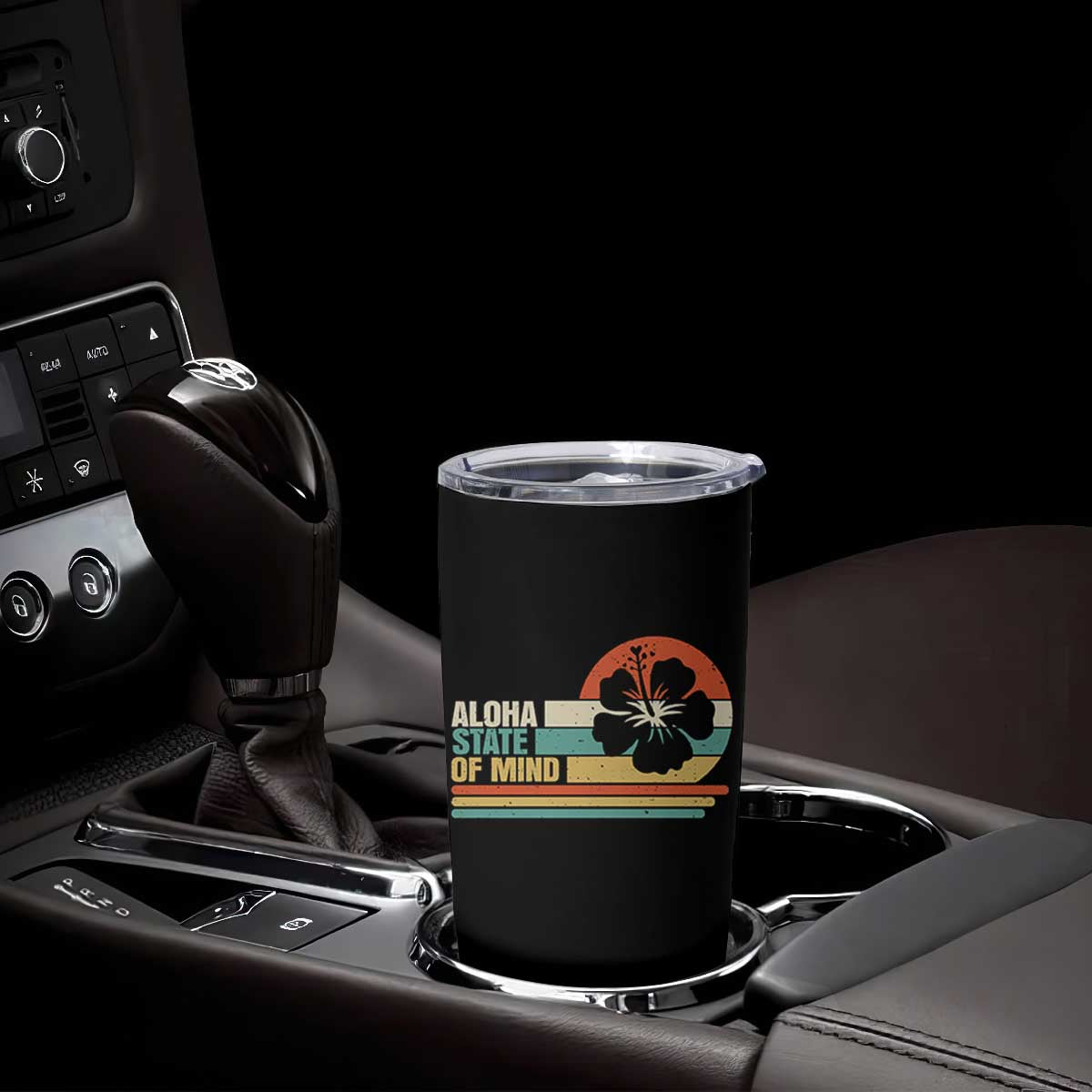 Aloha State Of Mind Tumbler Cup Tropical Hibiscus Floral