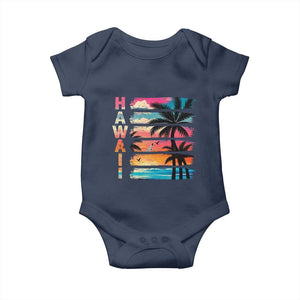 Vintage Hawaii Tropical Beach Vacation Baby Onesie