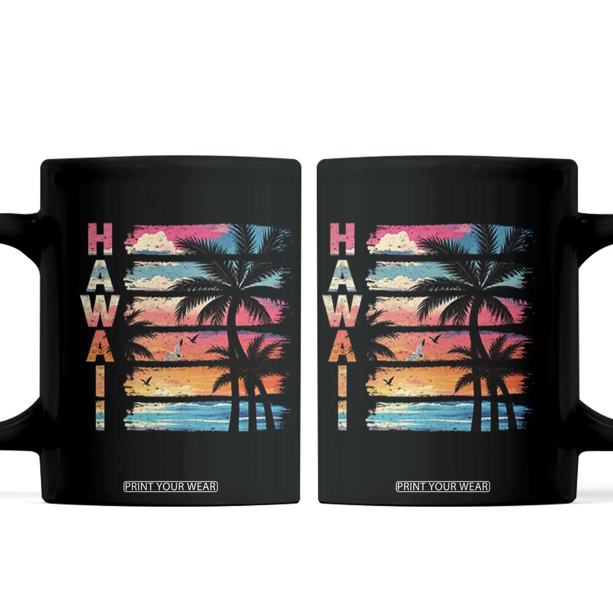 Vintage Hawaii Tropical Beach Vacation Coffee Mug