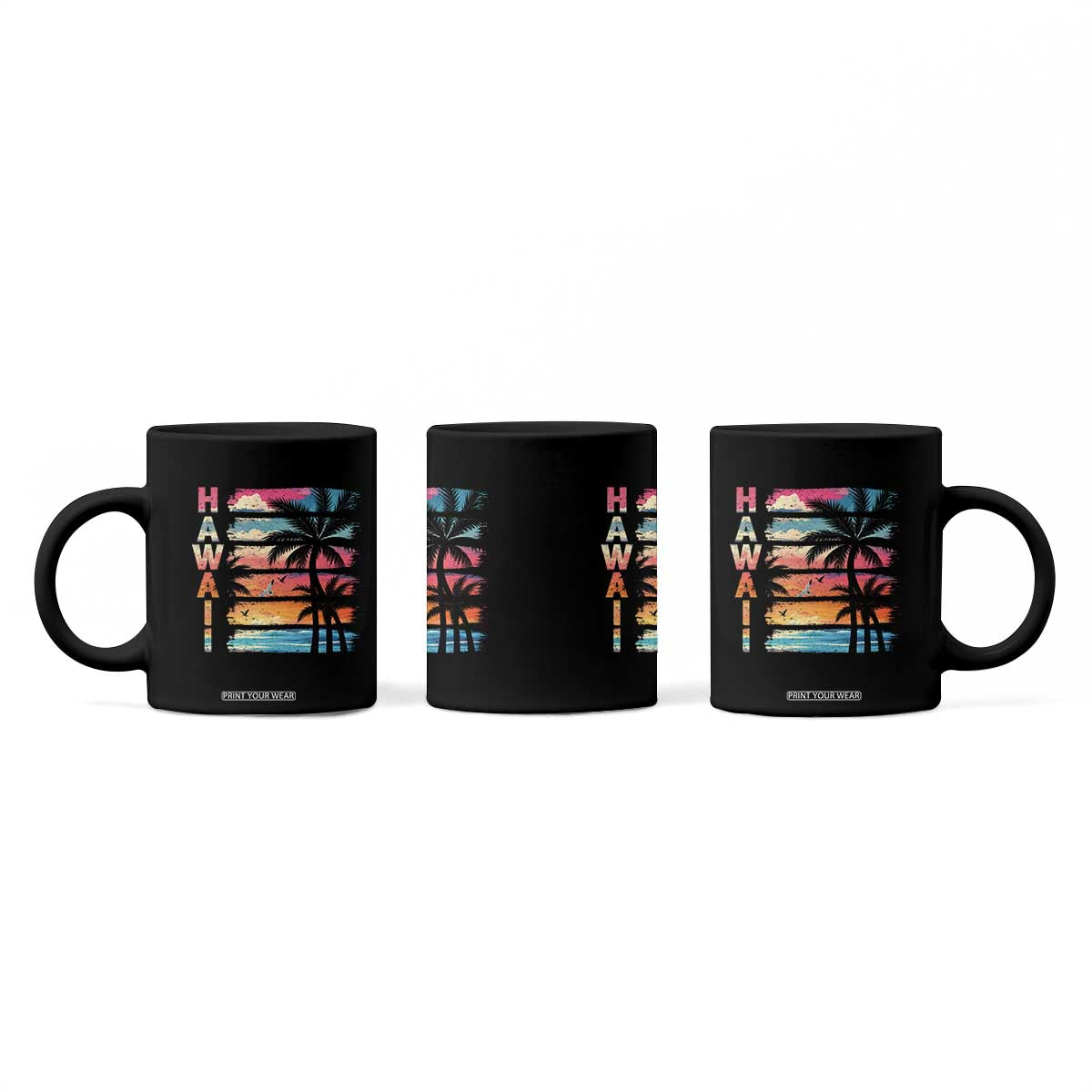 Vintage Hawaii Tropical Beach Vacation Coffee Mug