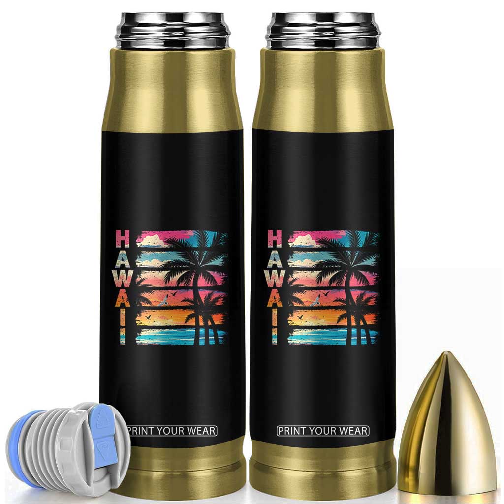 Vintage Hawaii Tropical Beach Vacation Bullet Tumbler TS14 Black Print Your Wear